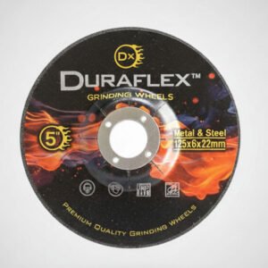 Duraflex Metal & Steel Grinding Wheel – 5" × 6mm | High-Performance Premium Grinding Disc