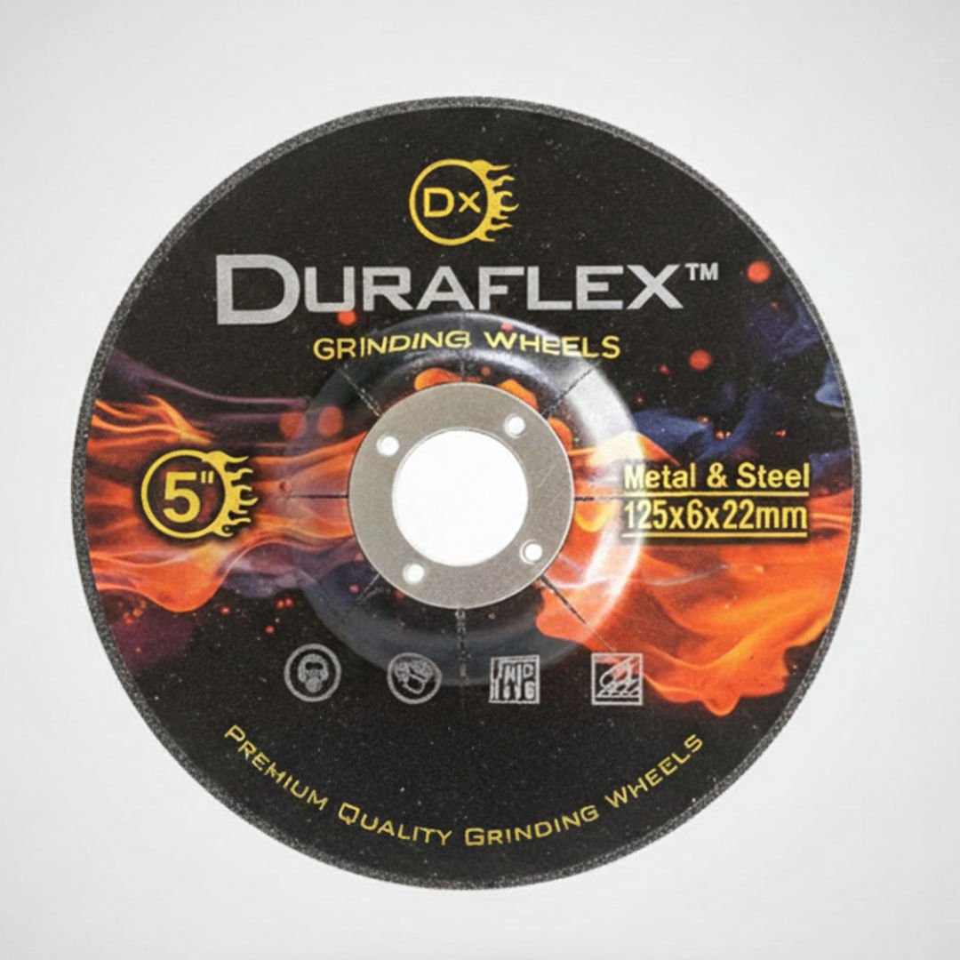 Duraflex Metal & Steel Grinding Wheel – 5" × 6mm | High-Performance Premium Grinding Disc